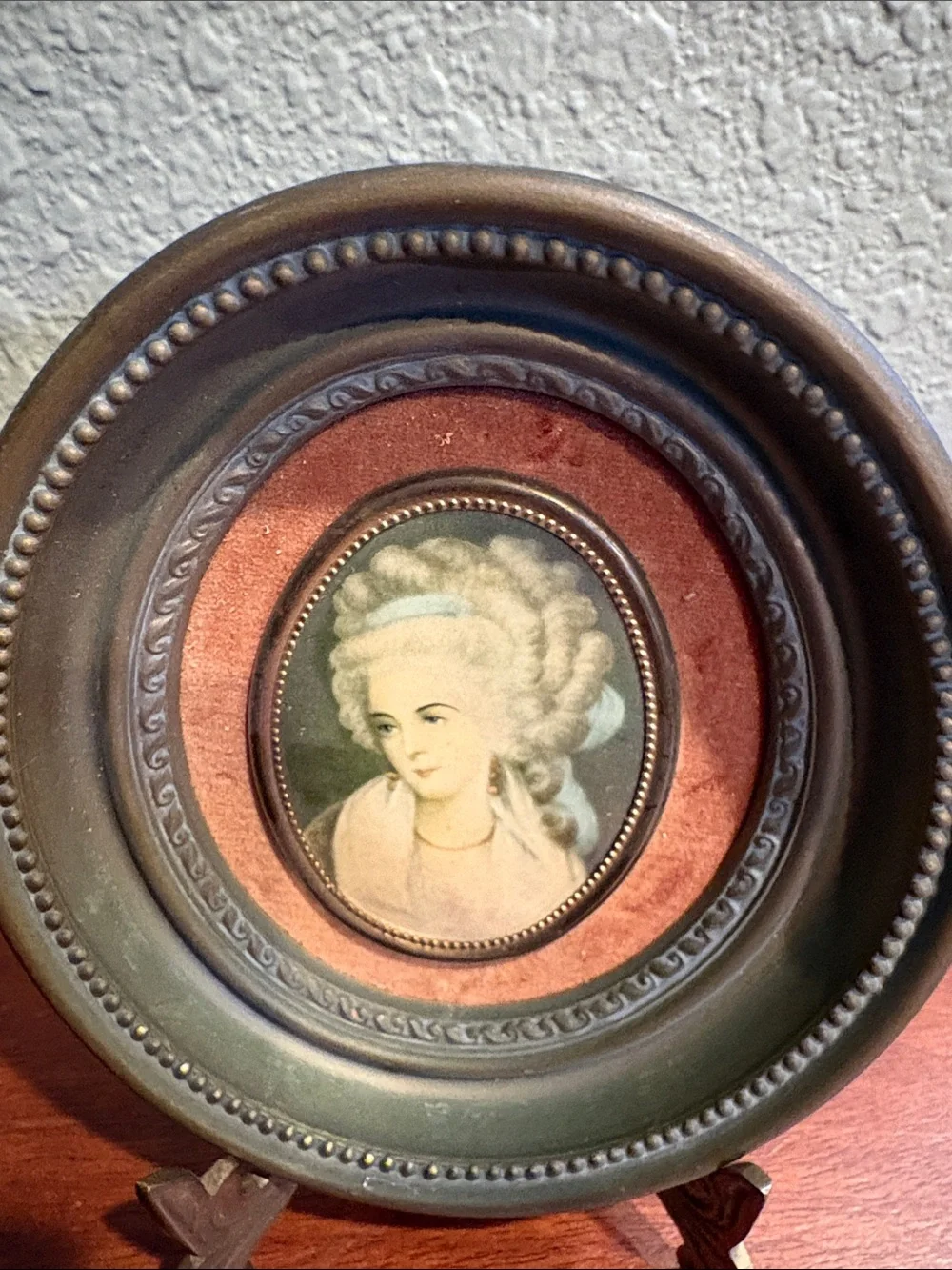 Vintage Cameo Wall Art “Mrs. Chaplin” - Portrait by George Romey